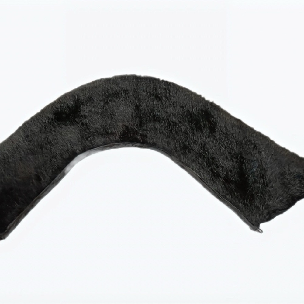 Black Faux Fur Collar